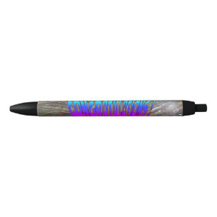 Noir Félicitations Stylo Peacock coloré