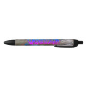 Noir Félicitations Stylo Peacock coloré (Bas)