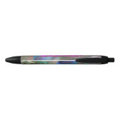Noir Félicitations Stylo Peacock coloré (Dos)