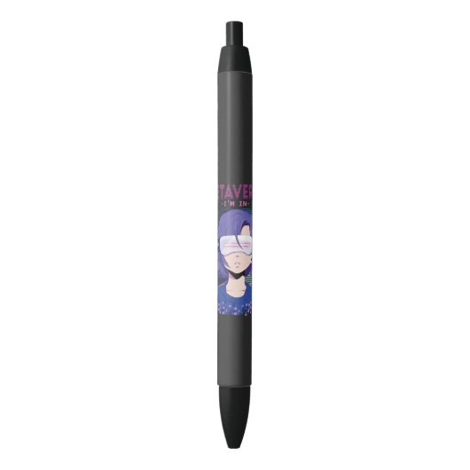 Noir Fille d'anime lunettes de réalité virtuelle Stylo (devant Vertical)