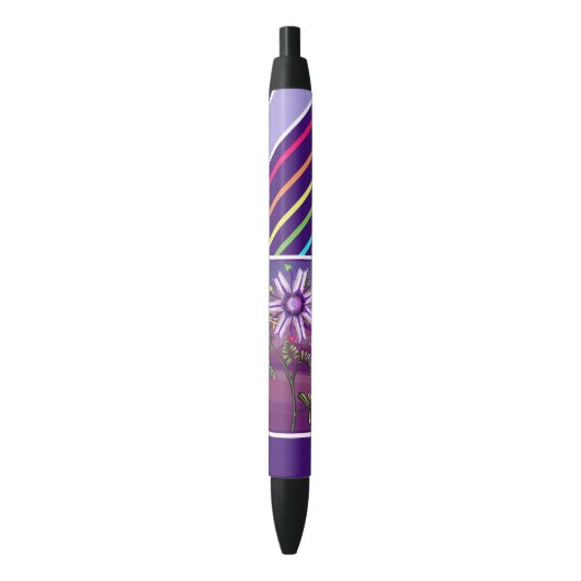 Noir Fleur dans le stylo du désert (devant Vertical)