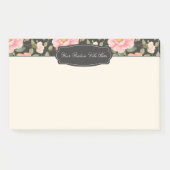 Noir Floral Elegance Pastel Roze Rozen Post-it® Notes (Voorkant)