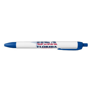 Noir Floride un stylo à icône américain