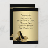 Noir Gold talons hauts RSVP (Devant / Derrière)