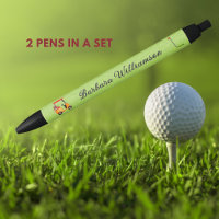 Golf Gal Cart Clubs Drapeau Nom personnalisé Stylo