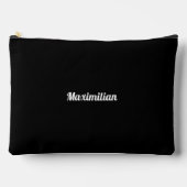Noir - Grand sac d'accessoires solide (Recto)