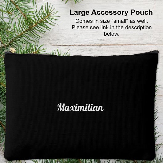 Noir - Grand sac d'accessoires solide