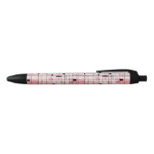 Noir Grille rose rétro et stylo Starburst (Haut)