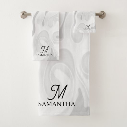 Noir, Gris Blanc Effet de marbre Minimal (En situation)