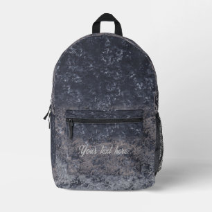 Noir Gris Blanc Éponge Imprimer Sacs à dos personn