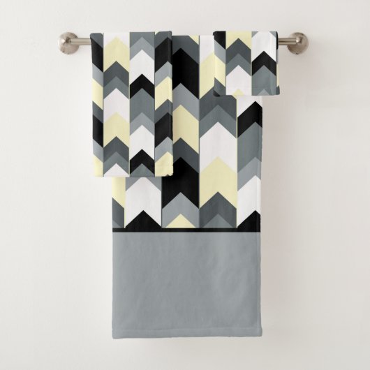 Noir, gris, chevron jaune (En situation)