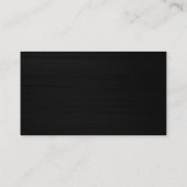 Noir Gris Plain Moderne Consultant Carte de visite (Dos)