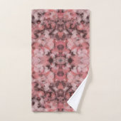 Noir Gris Rose Blanc Moderne Géométrique Abstrait (Serviette à main)