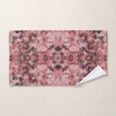 Noir Gris Rose Blanc Moderne Géométrique Abstrait (Serviette à main)