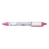 Noir Hippocampe heureux, stylo (Bas)