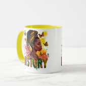 Noir Histoire Conception de Mugs & Tasses (Devant gauche)