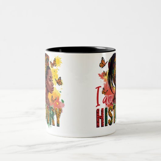 Noir Histoire Conception de Mugs & Tasses (Centre)