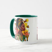 Noir Histoire Conception de Mugs & Tasses (Devant gauche)