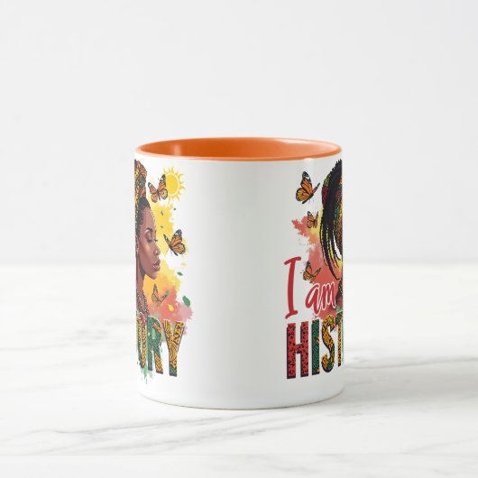 Noir Histoire Conception de Mugs & Tasses (Centre)