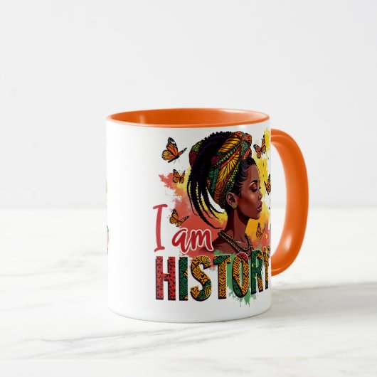 Noir Histoire Conception de Mugs & Tasses (Devant droit)