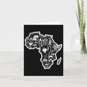 Noir Histoire Mois Afrique Carte Design Unité Art