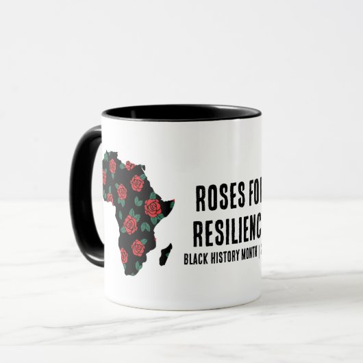 Noir Histoire Mois Café Mug Pour Cadeau Personnali (Devant gauche)