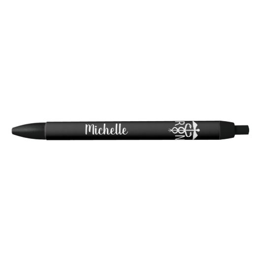 Noir Infirmière Stylo (Devant)