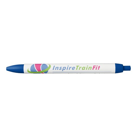 Noir Inspirez le stylo convenable de logo de train (Devant)