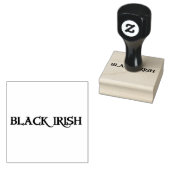 Noir irlandais grand tampon caoutchouc avec poigné (Tamponné)