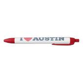 Noir J'aime le stylo d'Austin le Texas (Bas)
