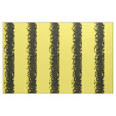 Noir/jaune Abeille-Comme le tissu de motif de (Fat Quarter)