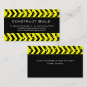 Noir jaune grunge de carte d'entreprise de (Devant / Derrière)