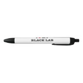 Noir Je Coeur Mon Stylo Black Lab (Bas)