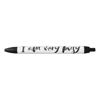 Noir "Je suis" stylo très occupé de manuscrit
