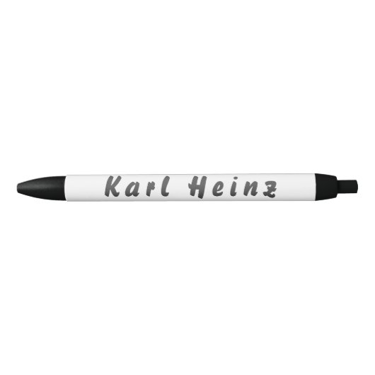 Noir Karl Heinz stylo à bille (Devant)