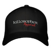 Noir Killosopher Vêtements Casquette Flexfit (Devant)