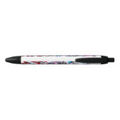 Noir Kitty Chrome Stylo avec encre noire (Dos)
