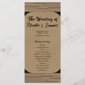 Noir Kraft minimal lignes modernes Programme de ma (Devant)