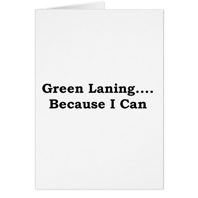 Noir laning vert (Devant)