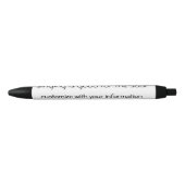 Noir Le chant est bon stylo (Devant)