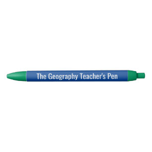 Noir Le stylo du professeur de géographie - cadeau
