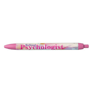 Noir Le stylo du psychologue rose d'école