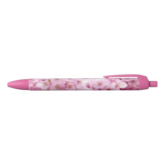Noir Les fleurs de cerisier fleurissent le stylo (Haut)
