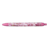 Noir Les fleurs de cerisier fleurissent le stylo (Devant)