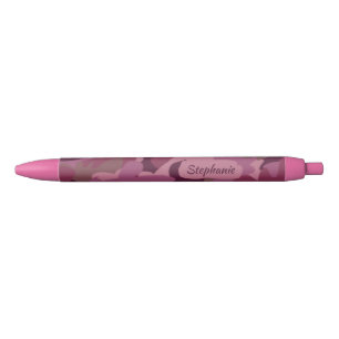 Noir Les militaires roses de stylo de Camo camouflent