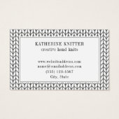 NOIR LIGNE KNIT Oceana Carte de visite (Devant)