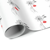 Noir Lotus Cadeaupapier (Rol Hoek)