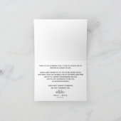 Noir Lovely Script Typographie Mariage Merci C (Intérieur)