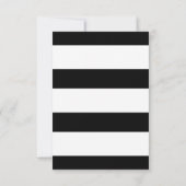 Noir M. & Mme Elegant Script Wedding RSVP (Dos)