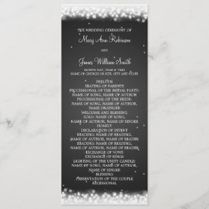 Noir magique d'étincelle de programme de mariage